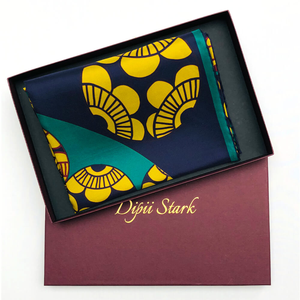 Square Silk Scarf - Kyoto Moss