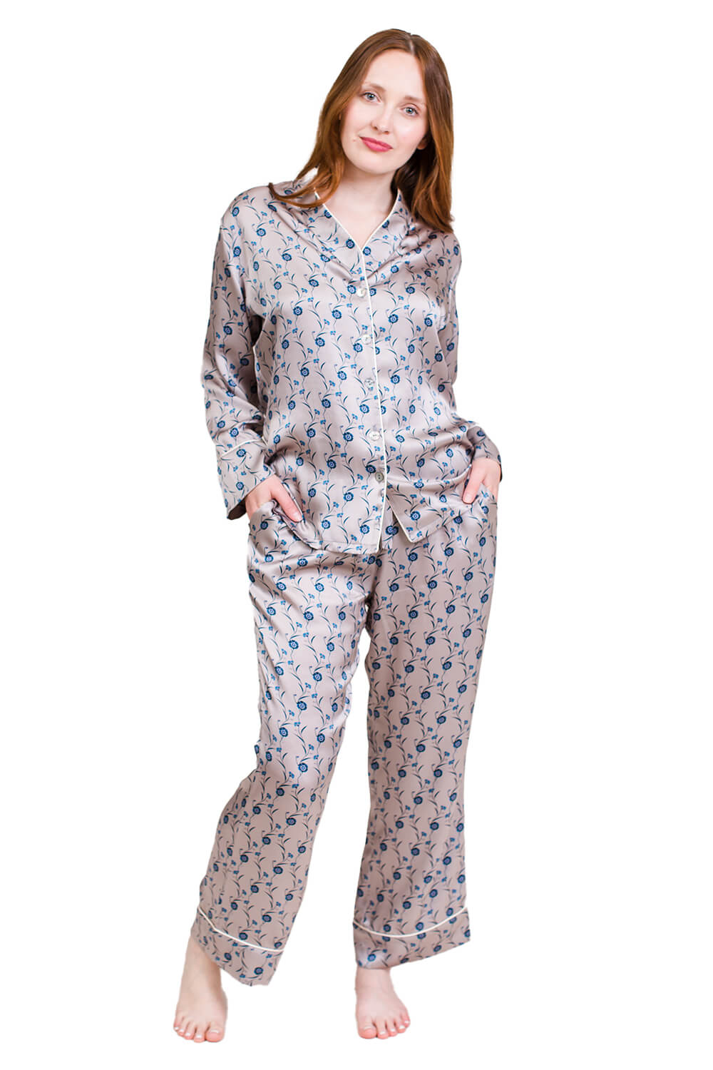 Silk Pyjama Set - Dewy Morning