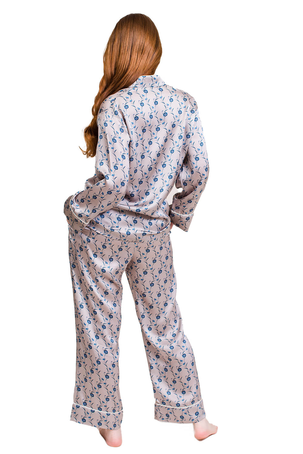Silk Pyjama Set - Dewy Morning