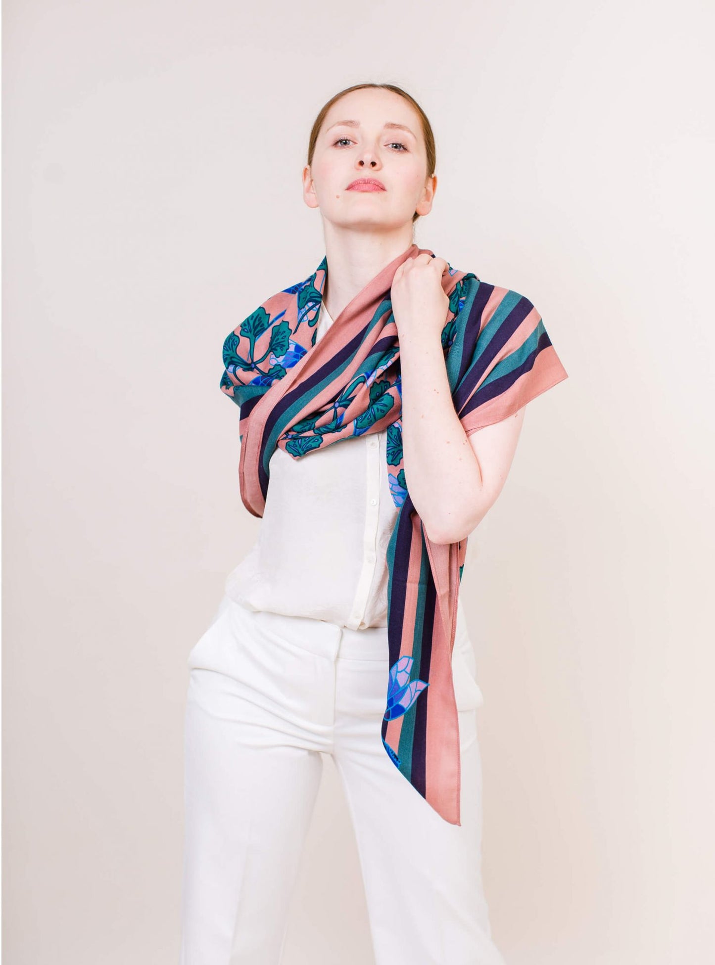 Wrap Wool& Cashmere Blend - Dragon Fly