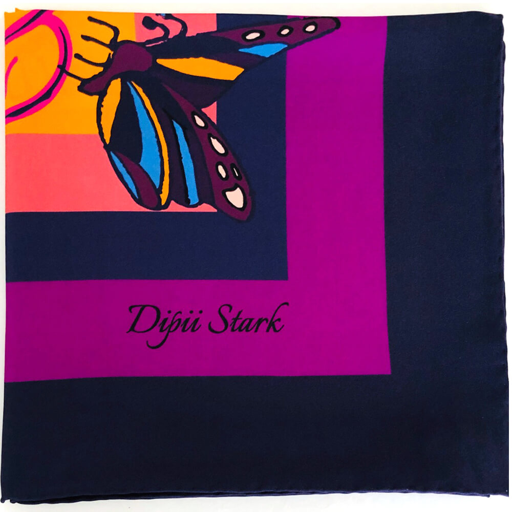 Square Silk Scarf - Flitter Flutter
