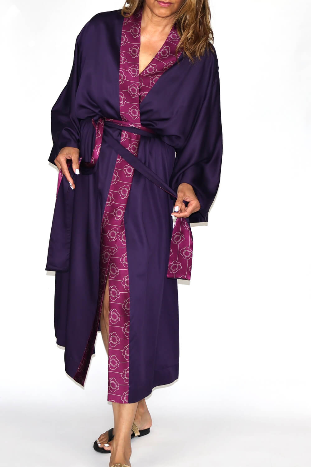 Kimono Gown - Lavender