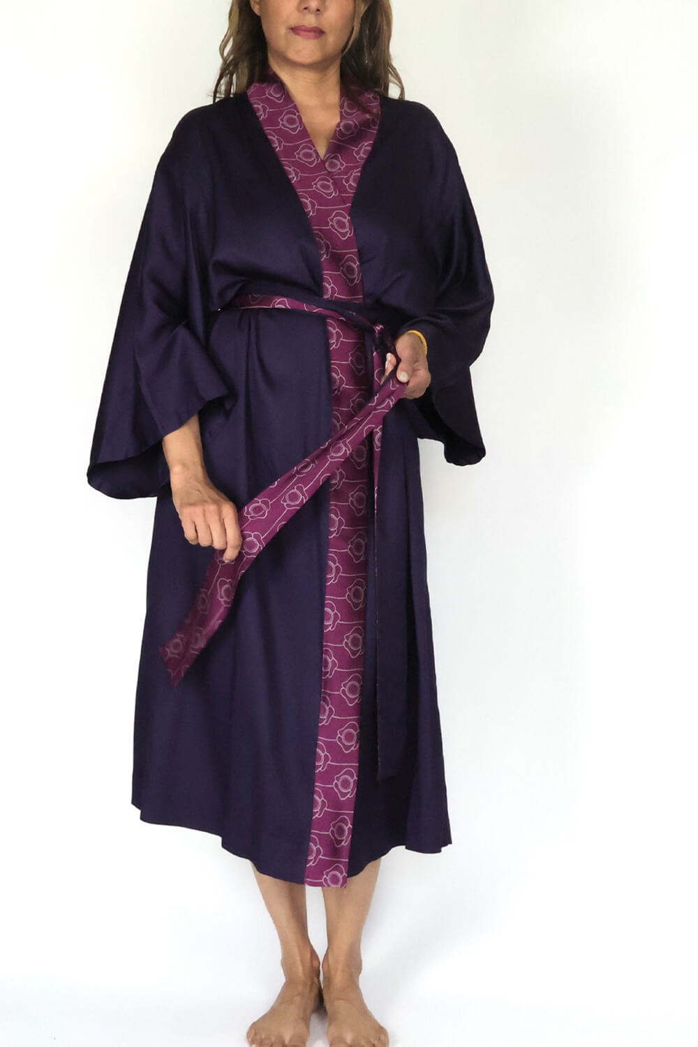 Kimono Gown - Lavender