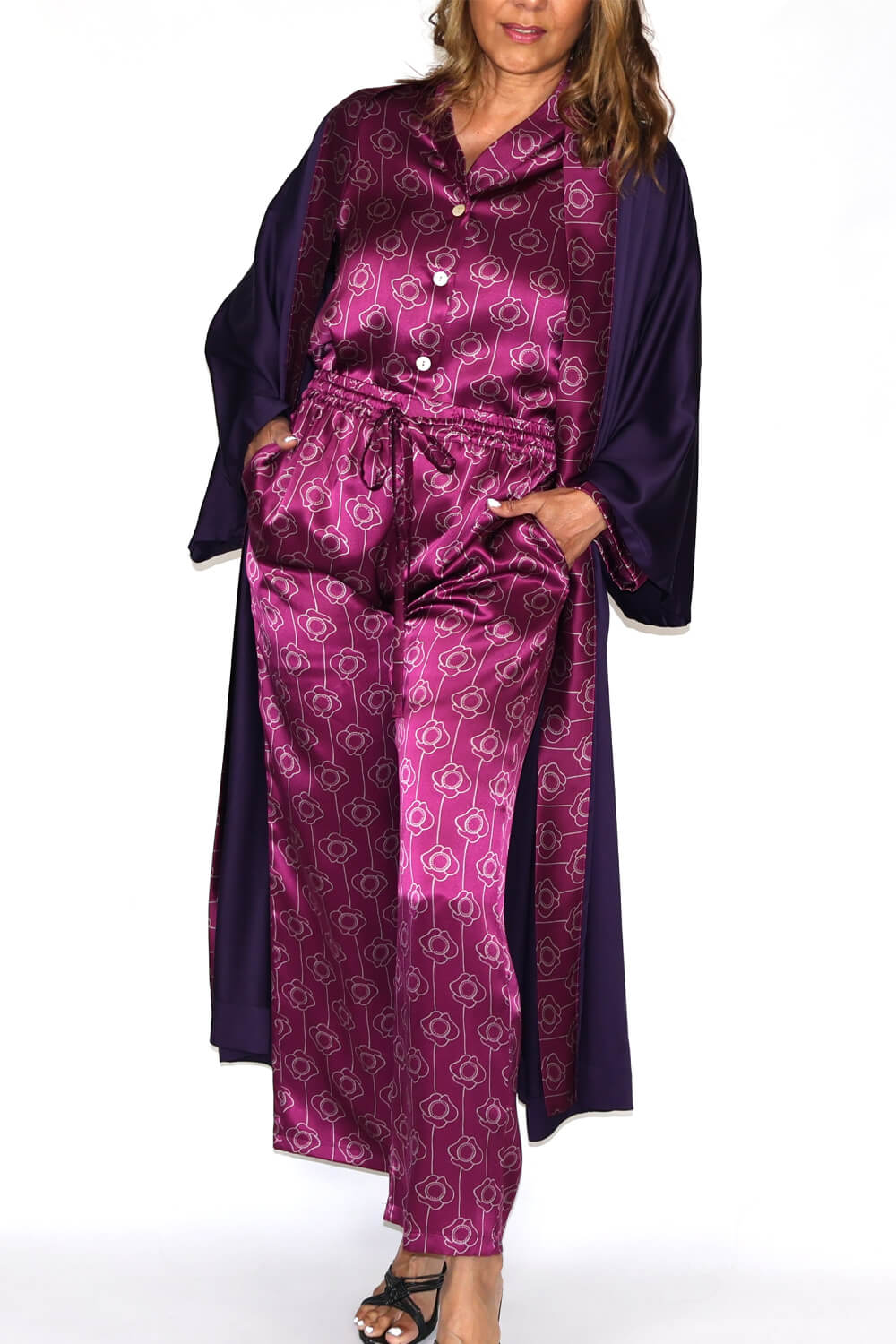 Kimono Gown - Lavender