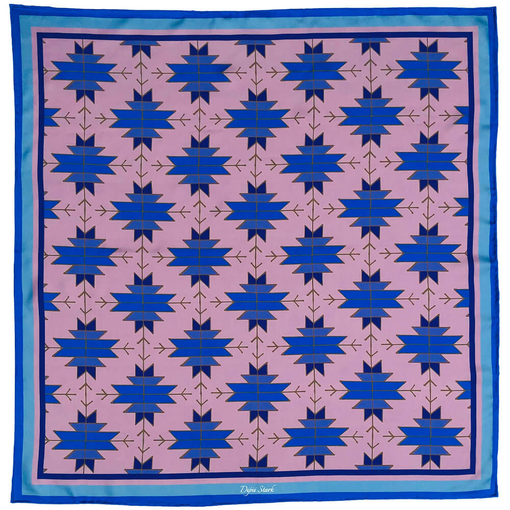 Square Silk Scarf - Phulkari Mania