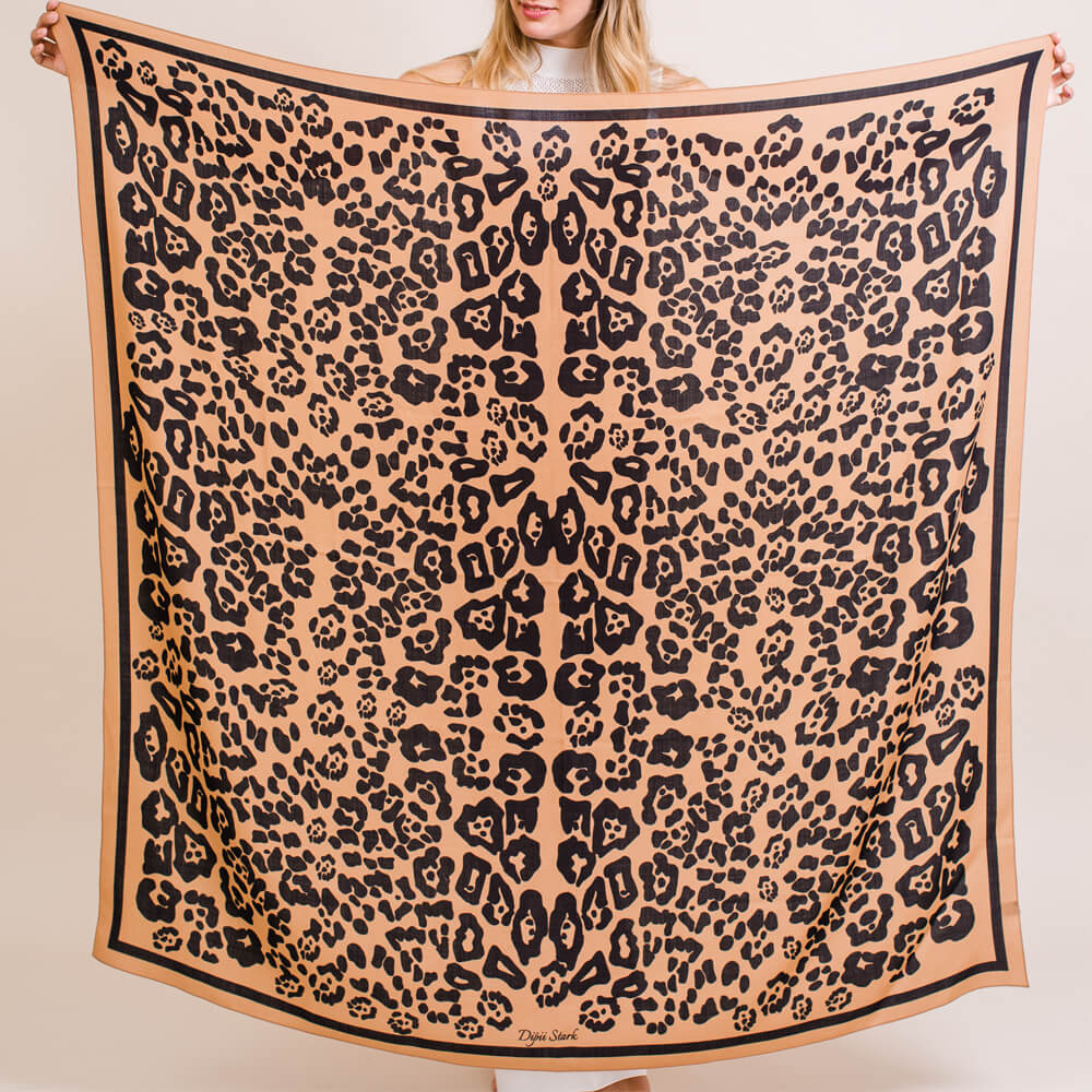 Wrap Wool & Cashmere Blend - Classic Leopard