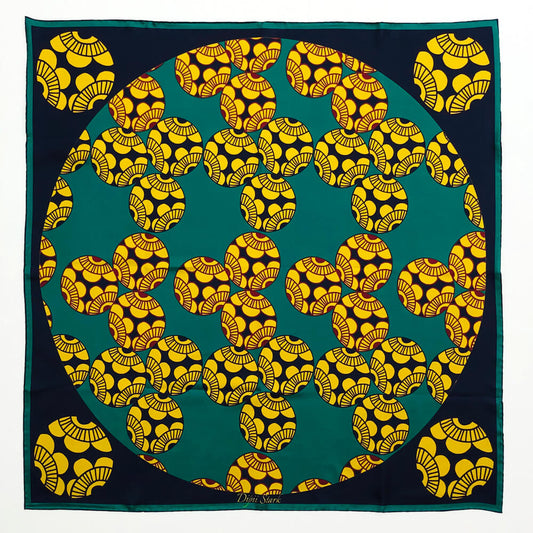 Square Silk Scarf - Kyoto Moss