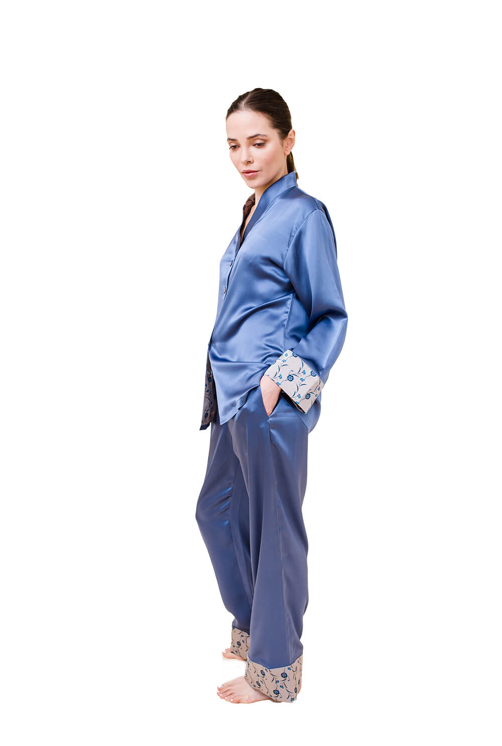 Silk Pyjama Set -Tulipa