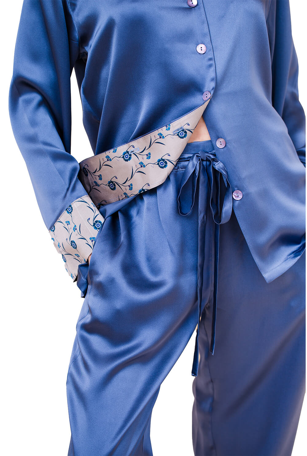 Silk Pyjama Set -Tulipa