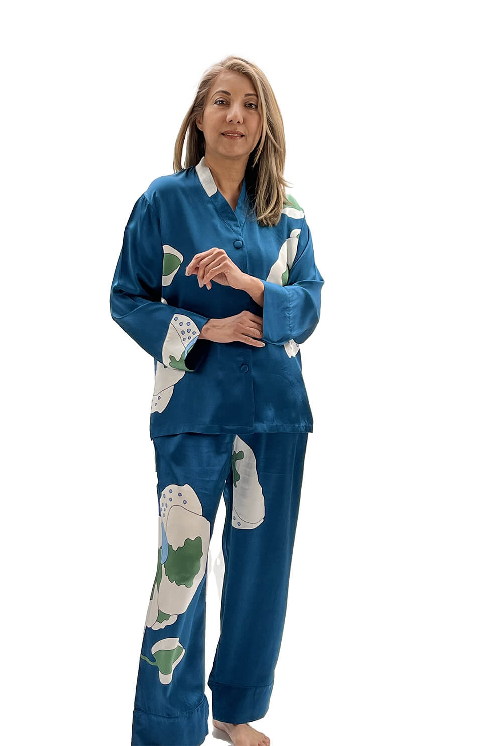 Silk Pyjama Set - Orchid
