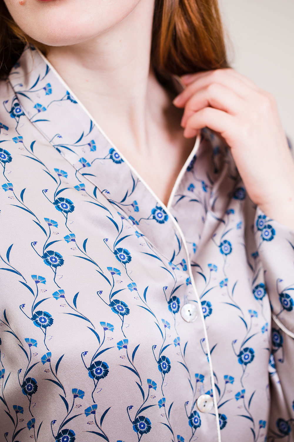 Silk Pyjama Set - Dewy Morning