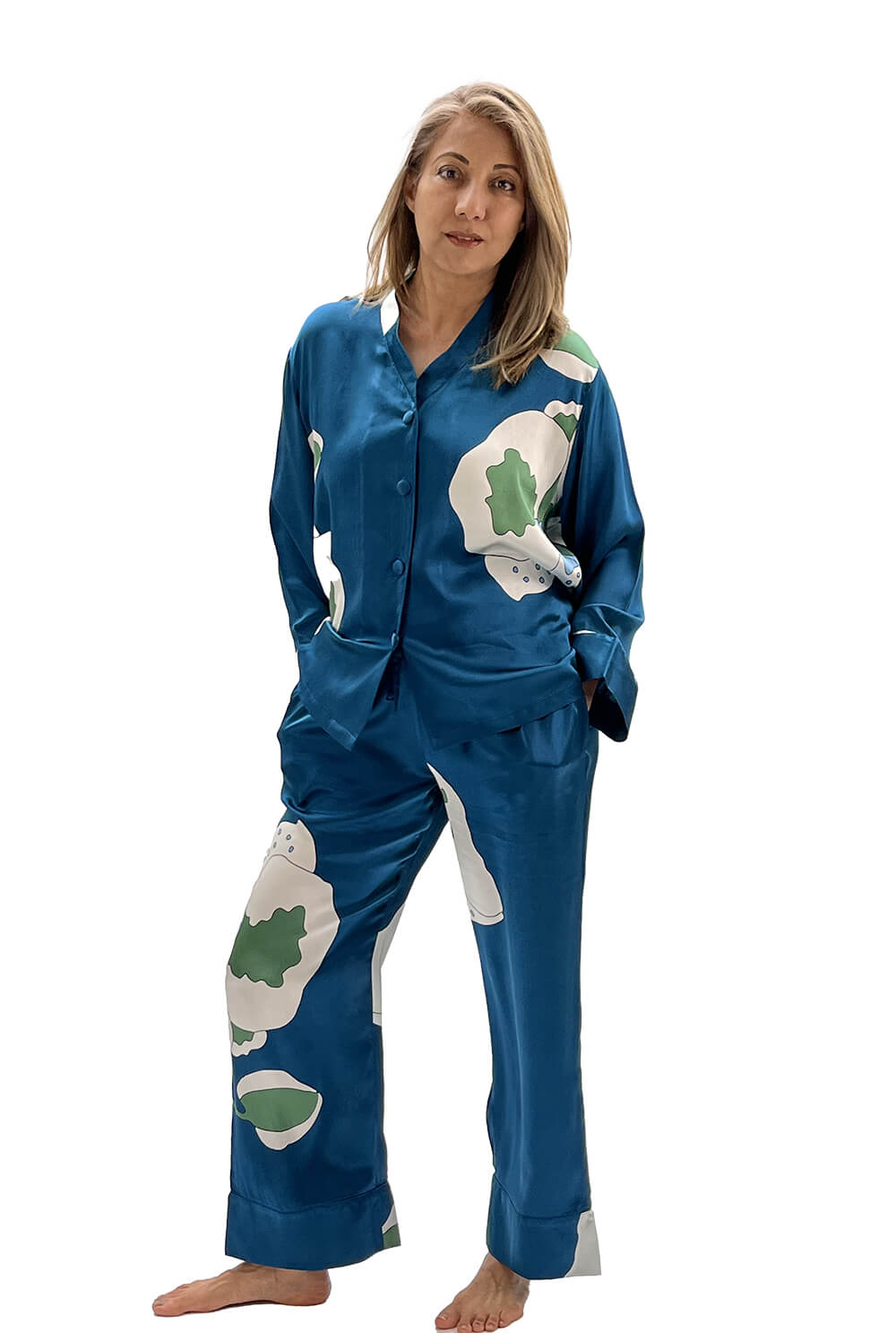Silk Pyjama Set - Orchid