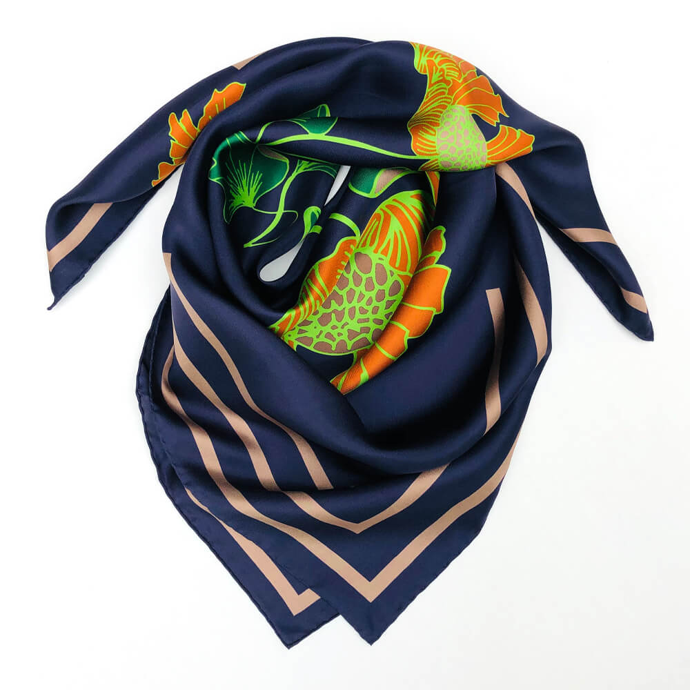 Square Silk Scarf - Bali Bloom
