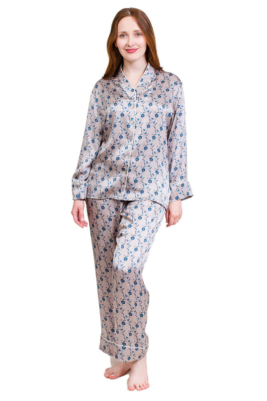 Silk Pyjama Set - Dewy Morning