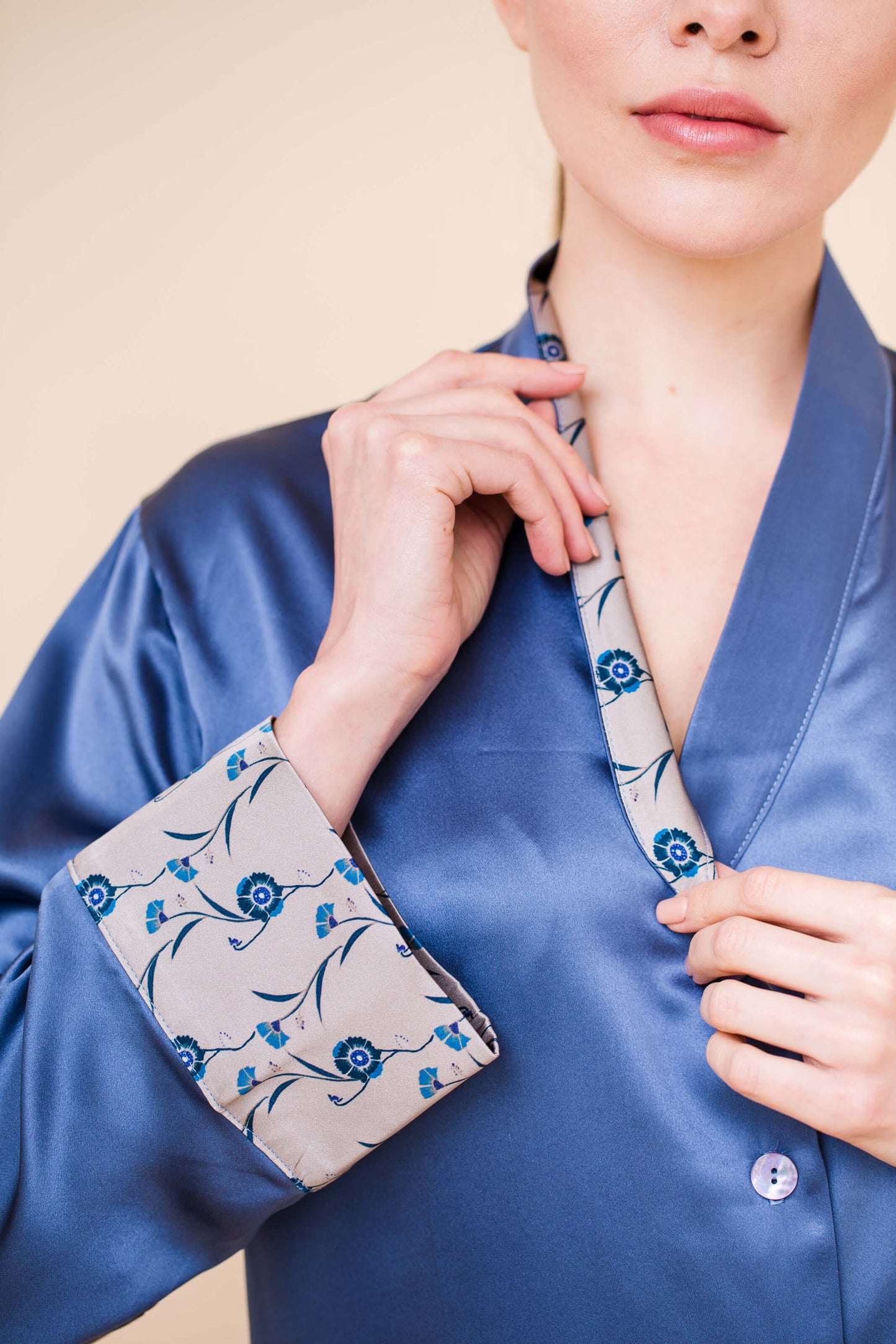 Silk Pyjama Set -Tulipa