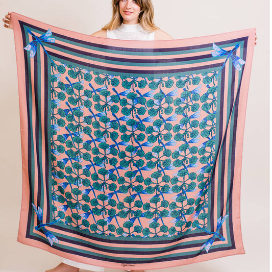 Wrap Wool& Cashmere Blend - Dragon Fly
