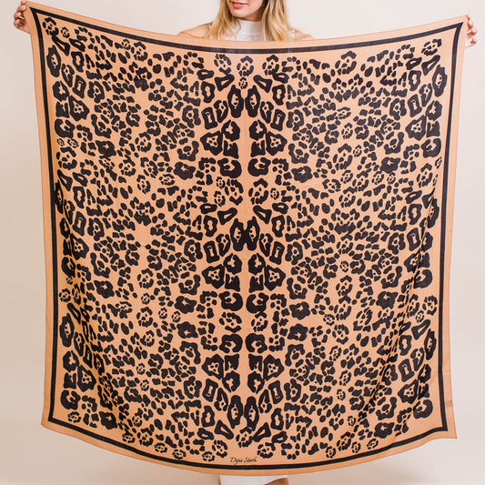 Wrap Wool & Cashmere Blend - Classic Leopard